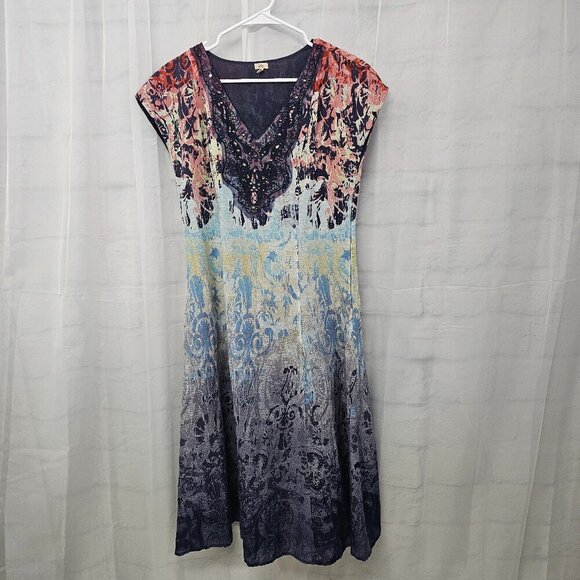 Reba Dress Midi Purple Grunge Goth Fairy Whimsigoth Festival 4 - Picture 11 of 15